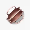 Bolso bandolera mediano Mercer de piel granulada en dos tonos