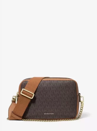 Bolso bandolera mediano para cámara con el logotipo de Bryant