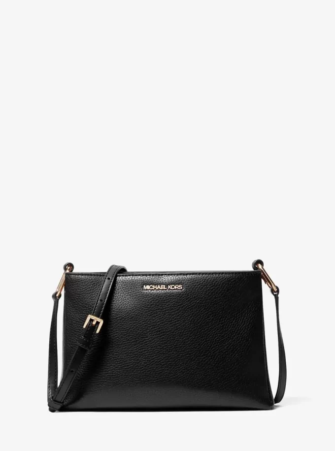 Bolso bandolera mediano Trisha de piel granulada