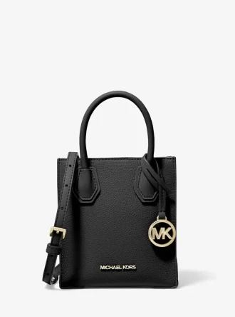 Bolso bandolera Mercer extrapequeño de piel granulada