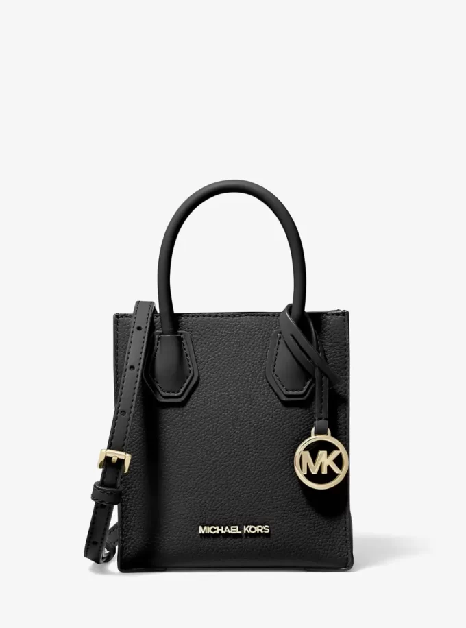 Bolso bandolera Mercer extrapequeño de piel granulada Bolso bandolera Mercer extrapequeño de piel granulada