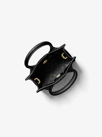 Bolso bandolera Mercer extrapequeño de piel granulada