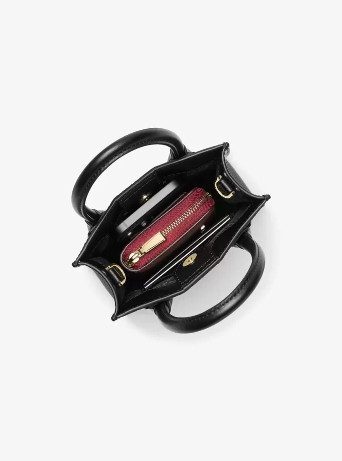 Bolso bandolera Mercer extrapequeño de piel granulada Bolso bandolera Mercer extrapequeño de piel granulada