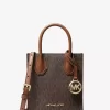 Bolso bandolera Mercer extrapequeño de piel y logotipo