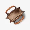 Bolso bandolera Mercer extrapequeño de piel y logotipo