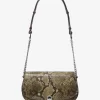 Bolso bandolera Mila mediano con estampado de serpiente