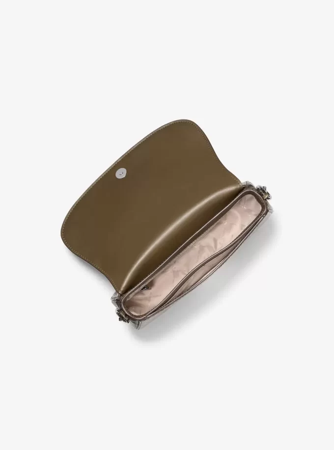 Bolso bandolera Mila mediano con estampado de serpiente