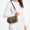 Bolso bandolera Mila mediano con estampado de serpiente