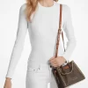 Bolso bandolera Mina pequeño con cadena y logotipo de la firma