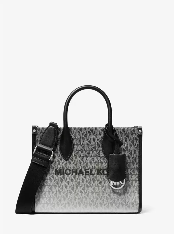 Bolso bandolera Mirella pequeño con logo sombreado y distintivo
