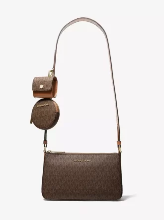Bolso bandolera pequeño con logo de Jet Set Travel y bolsillos