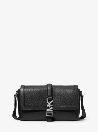 Bolso bandolera pequeño Cyrus de piel granulada