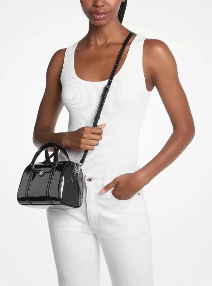 Bolso bandolera pequeño de lona Jet Set Bolso bandolera pequeño de lona Jet Set