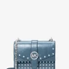 Bolso bandolera pequeño Greenwich con tachuelas y efecto desgastado Bolso bandolera pequeño Greenwich con tachuelas y efecto desgastado
