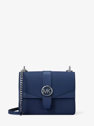 Bolso bandolera pequeño Greenwich de piel saffiano