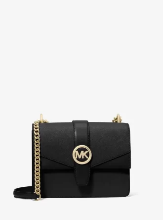 Bolso bandolera pequeño Greenwich de piel saffiano