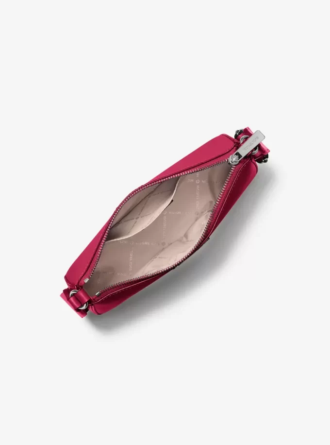 Bolso bandolera pequeño Jet Set de piel saffiano con estuche para Apple AirPods Pro® Bolso bandolera pequeño Jet Set de piel saffiano con estuche para Apple AirPods Pro®