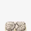 Bolso bandolera pequeño Mila con relieve de serpiente