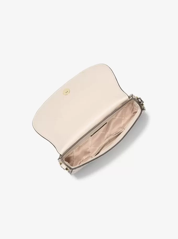 Bolso bandolera pequeño Mila con relieve de serpiente