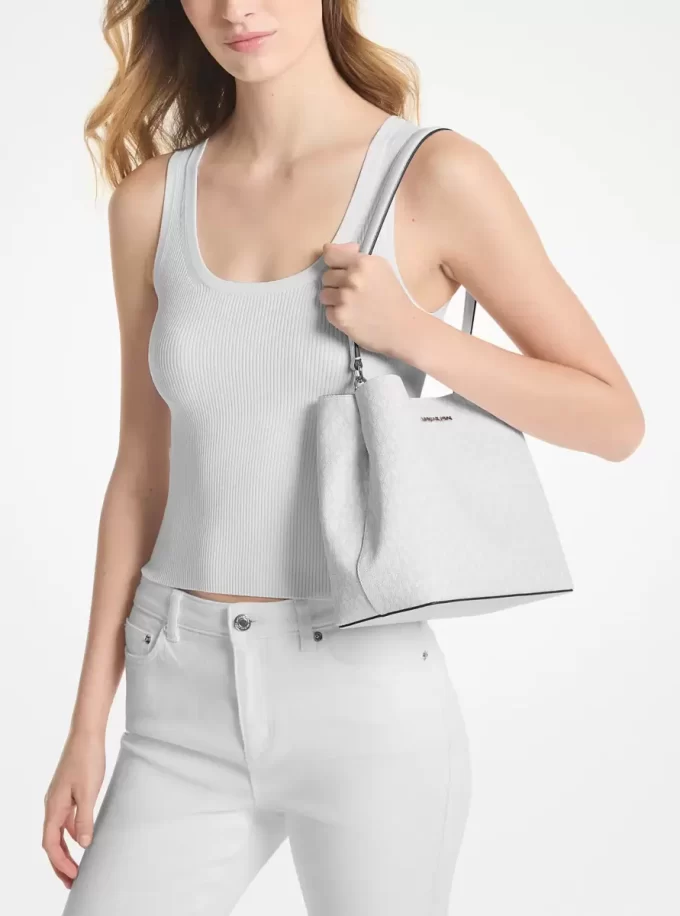 Bolso bandolera Pratt mediano con el logo de la firma Bolso bandolera Pratt mediano con el logo de la firma