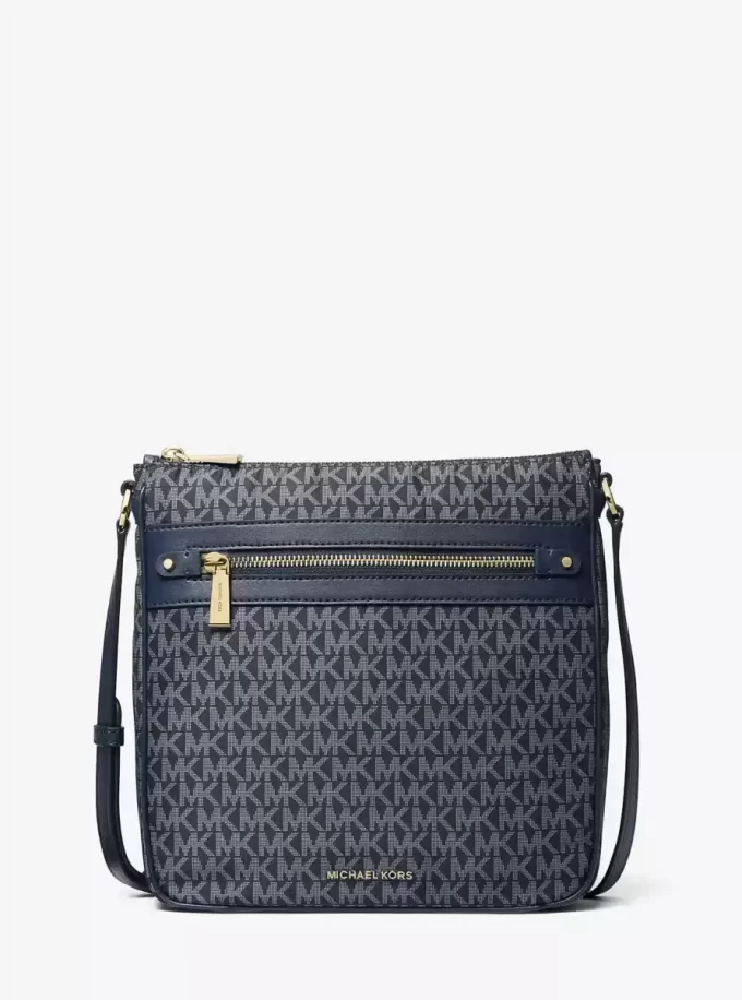 Bolso bandolera tejido con estampado del logotipo de Jet Set Bolso bandolera tejido con estampado del logotipo de Jet Set