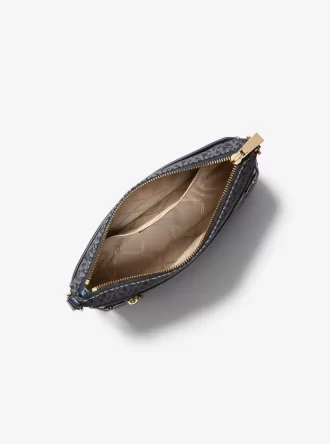 Bolso bandolera tejido con estampado del logotipo de Jet Set