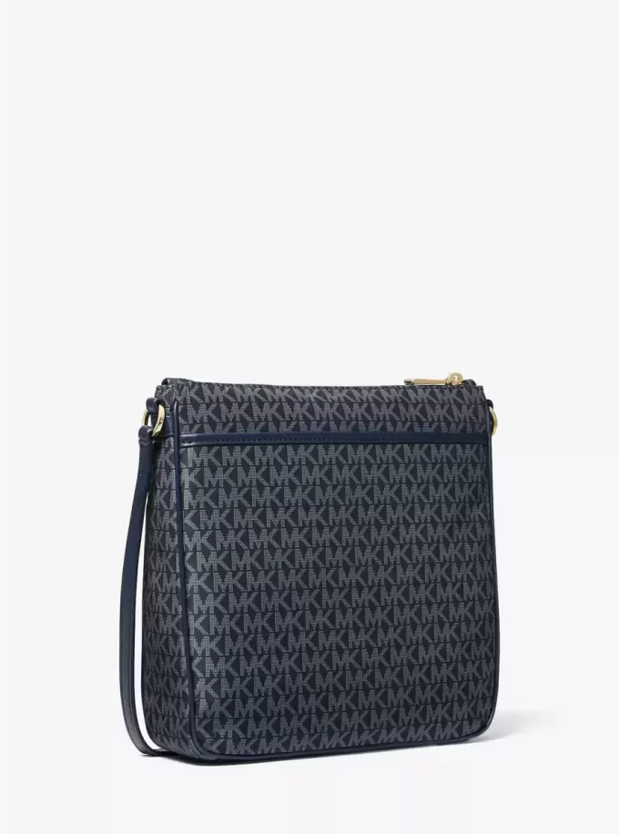 Bolso bandolera tejido con estampado del logotipo de Jet Set Bolso bandolera tejido con estampado del logotipo de Jet Set