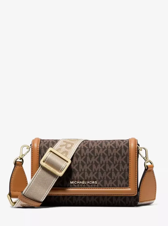 Bolso bandolera tejido para smartphone con estampado del logotipo pequeño Jet Set Bolso bandolera tejido para smartphone con estampado del logotipo pequeño Jet Set