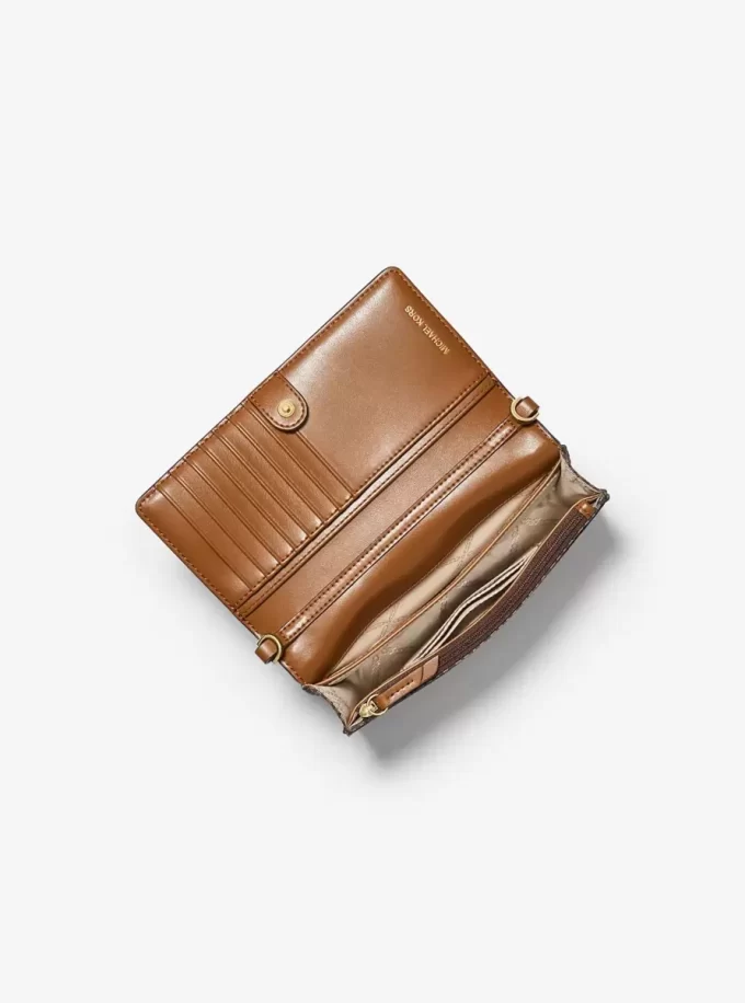 Bolso bandolera tejido para smartphone con estampado del logotipo pequeño Jet Set Bolso bandolera tejido para smartphone con estampado del logotipo pequeño Jet Set