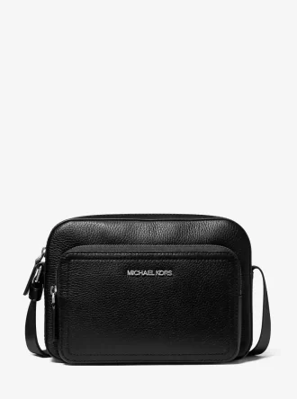 Bolso bandolera utilitario de piel granulada Cooper