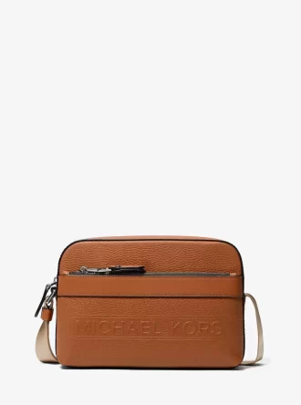 Bolso bandolera utilitario Hudson de piel granulada