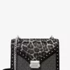 Bolso bandolera Whitney mediano con logo característico y estampado de leopardo en piel de becerro Bolso bandolera Whitney mediano con logo característico y estampado de leopardo en piel de becerro