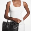 Bolso Carson mediano con relieve de cocodrilo Bolso Carson mediano con relieve de cocodrilo