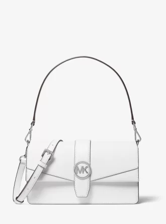 Bolso de hombro convertible Greenwich mediano de piel saffiano