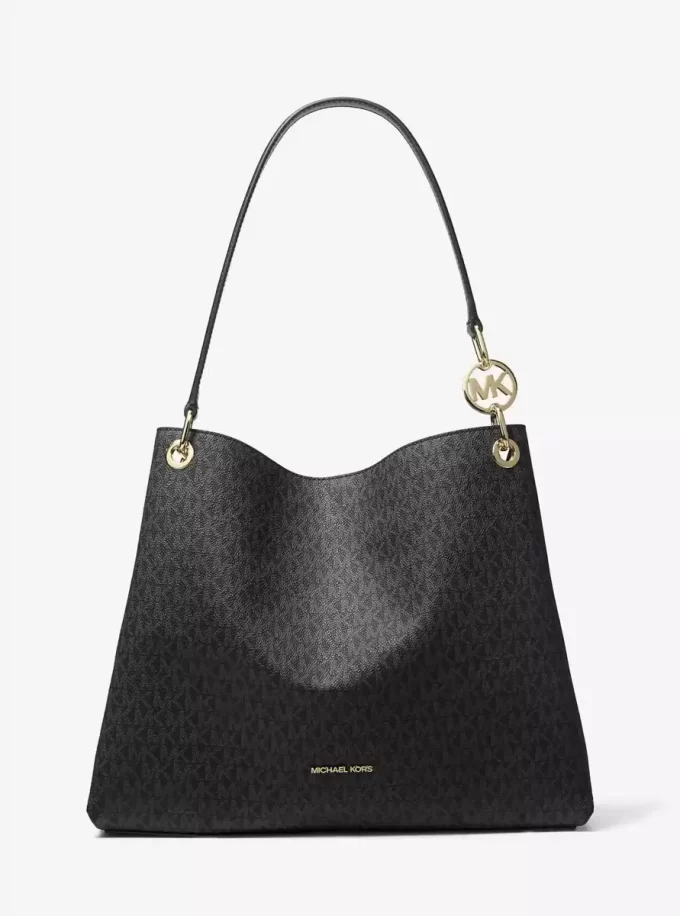 Bolso de hombro grande con logotipo de la firma Christina Bolso de hombro grande con logotipo de la firma Christina