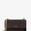 Bolso de hombro grande de ante Claire