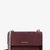 Bolso de hombro grande de ante Claire