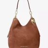 Bolso de hombro grande de ante Lillie