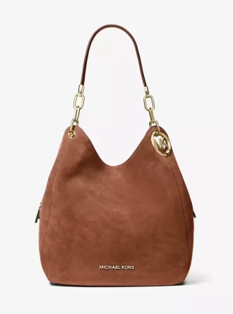 Bolso de hombro grande de ante Lillie