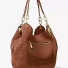 Bolso de hombro grande de ante Lillie