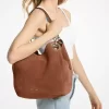 Bolso de hombro grande de ante Lillie