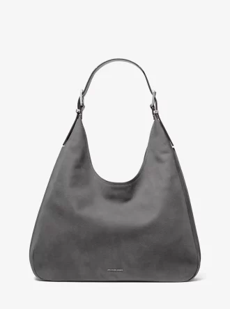 Bolso de hombro grande de nobuk Nolita