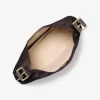 Bolso de hombro grande de nobuk Nolita