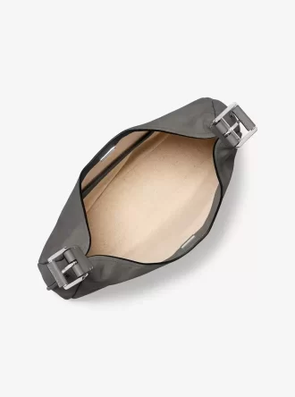 Bolso de hombro grande de nobuk Nolita