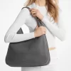 Bolso de hombro grande de nobuk Nolita