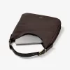 Bolso de hombro grande de nobuk Nolita