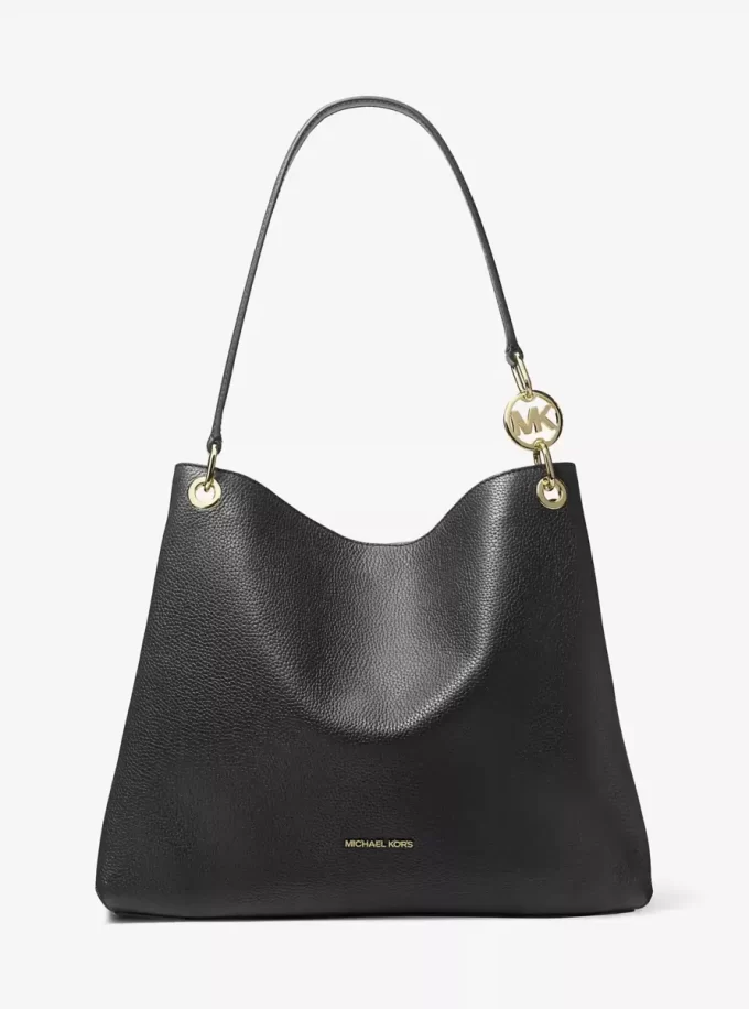 Bolso de hombro grande de piel granulada Christina Bolso de hombro grande de piel granulada Christina