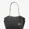 Bolso de hombro grande Jet Set de piel saffiano