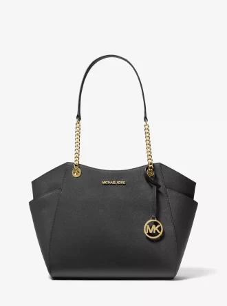 Bolso de hombro grande Jet Set de piel saffiano Bolso de hombro grande Jet Set de piel saffiano