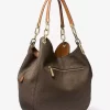 Bolso de hombro grande Lillie con logotipo de la firma